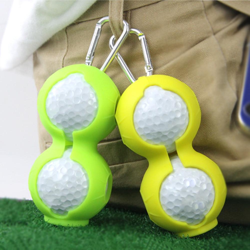 2-pack Golf Silicone Double-ball Protection Sleeves - Green