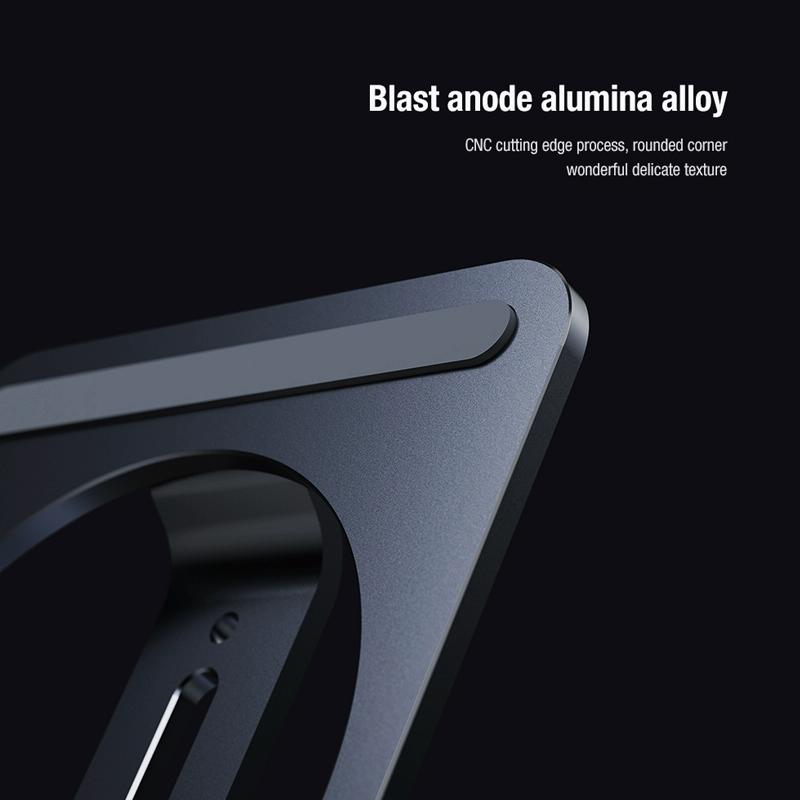 15W Foldable Wireless Charger & Phone Holder - Dark Gray