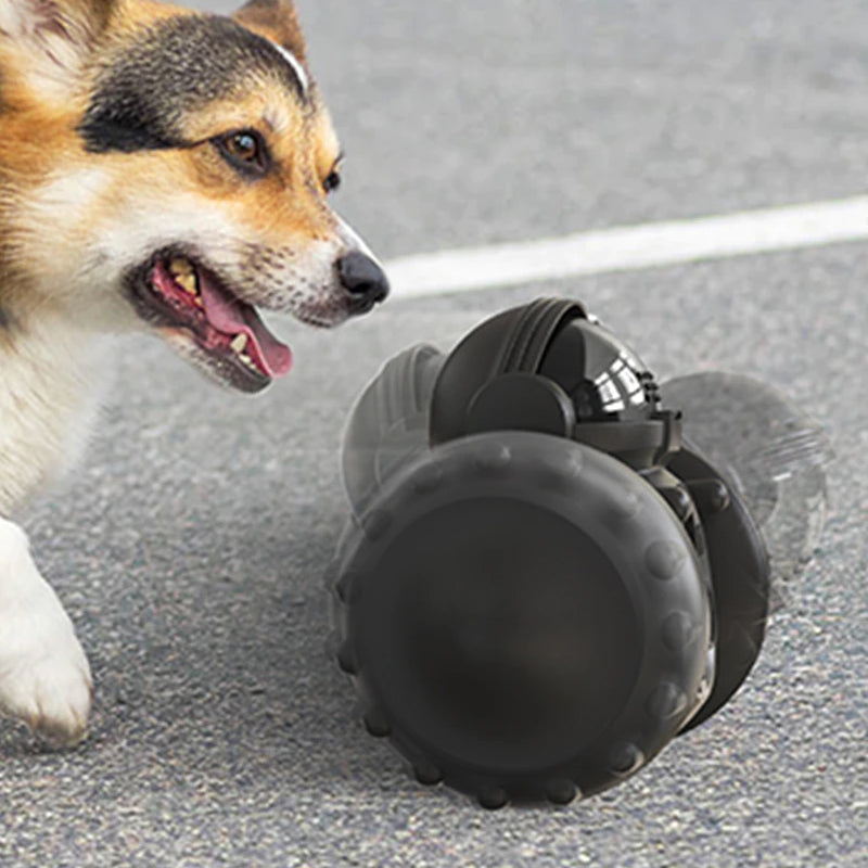 Vibe Geeks Pet Food Dispenser Tumbler Dog Treat Toy - White