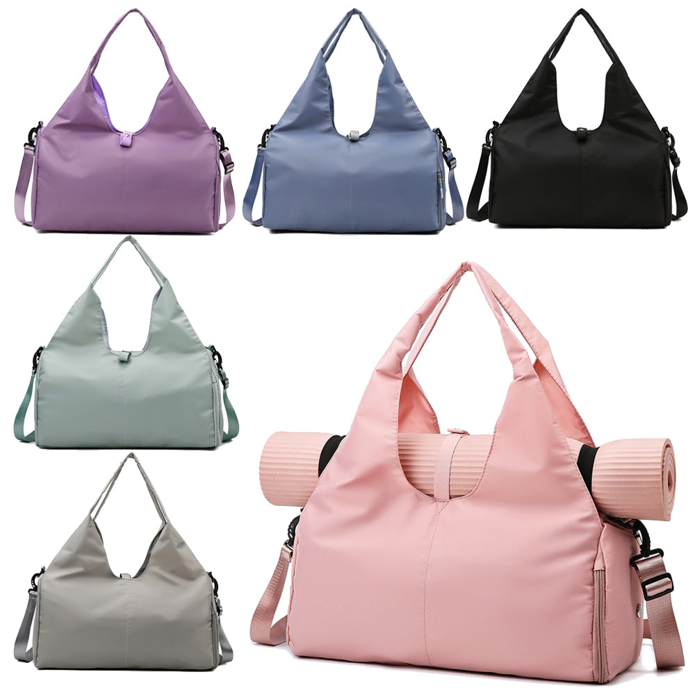 Vibe Geeks Large Capacity Dry and Wet Separation Wear-resistant Sports Fitness Storage Bag - Blue