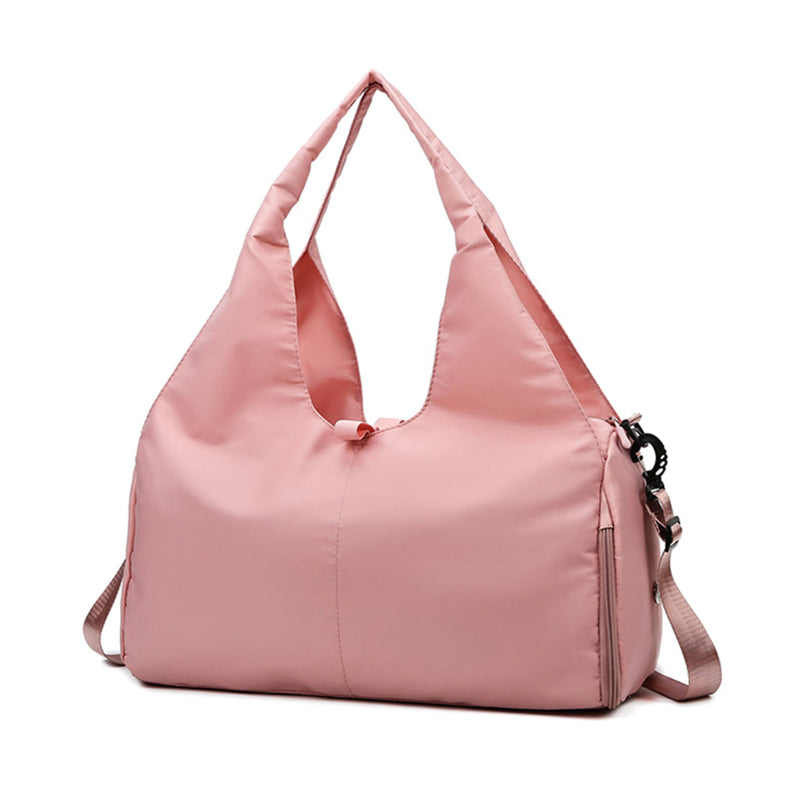 Vibe Geeks Large Capacity Dry and Wet Separation Wear-resistant Sports Fitness Storage Bag - Pink