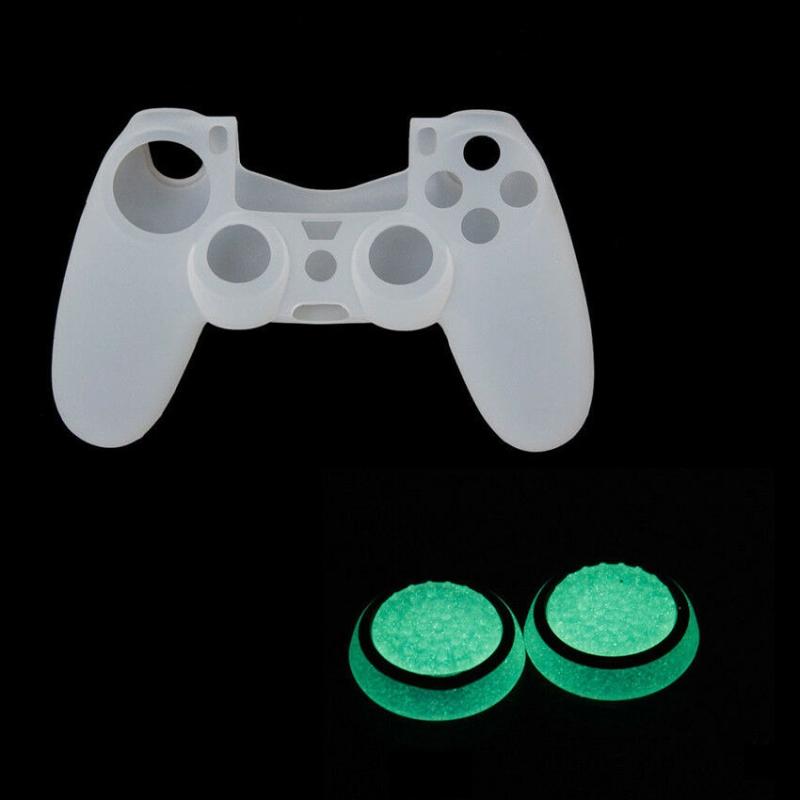 10-piece Luminous Gamepad Button Caps for Ps5 / Ps4 / Ps3 / Xbox one / 360 / Pro / Series x / s - Black White Circle