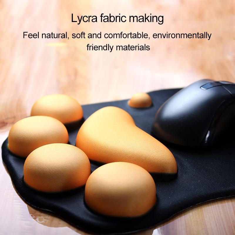 Soft Non Slip Cat Claw Mouse Pad - Grey