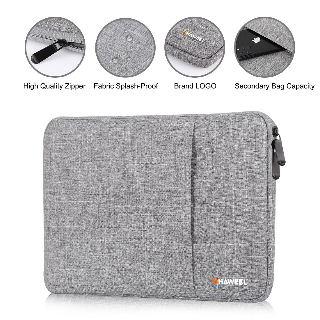 13 Inch Laptop Sleeve Case with Zipper for Macbook Samsung Sony Dell Alienware Chuwi Asus Hp - Grey