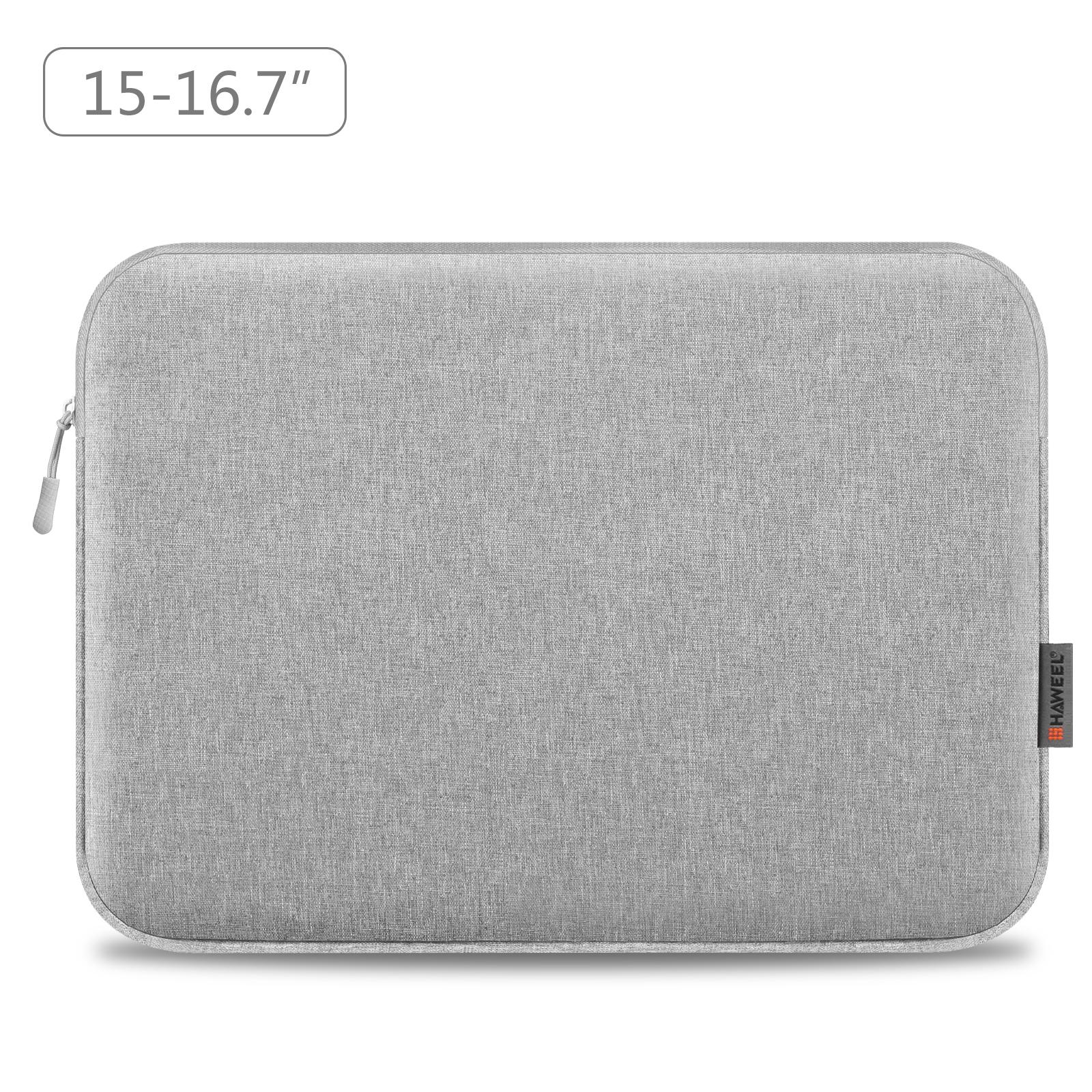 15-16.7 Inch Laptop Briefcase Bag with Zipper for 16 Inch Sleeve - Grey