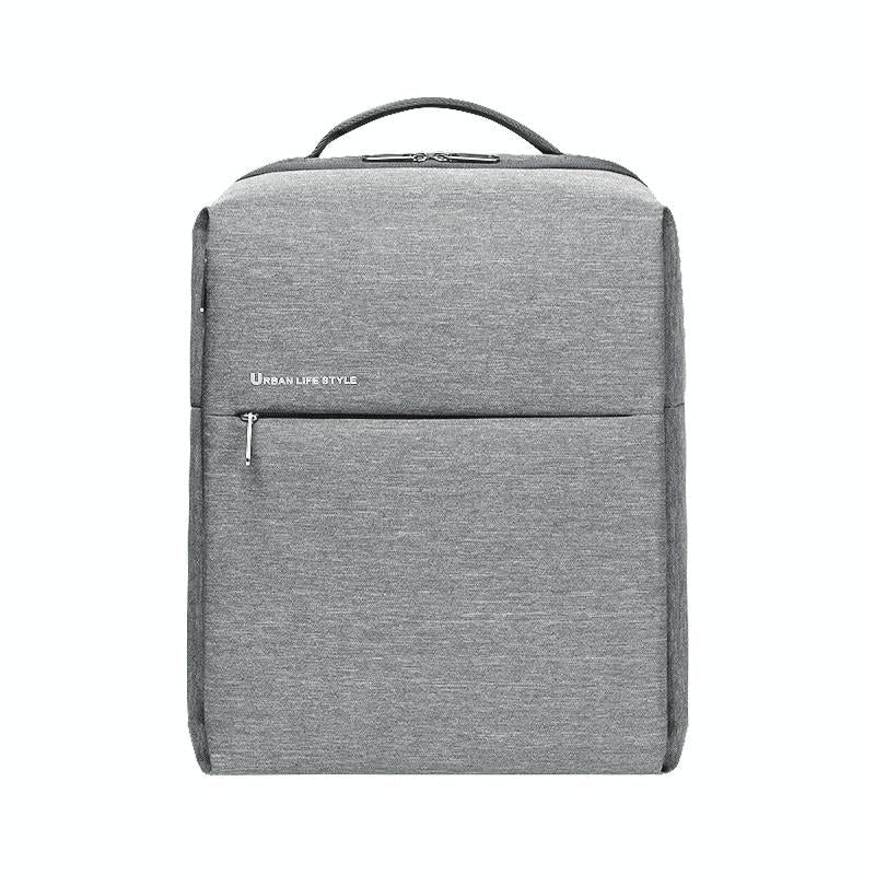 15.6-Inch Waterproof Laptop Backpack - Light Grey