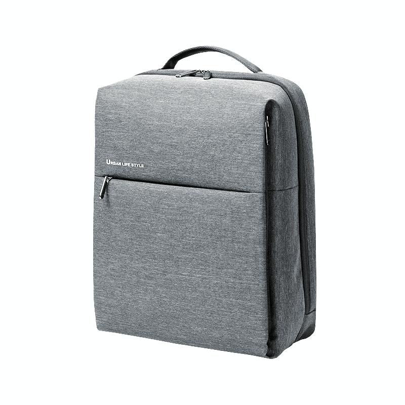 15.6-Inch Waterproof Laptop Backpack - Light Grey