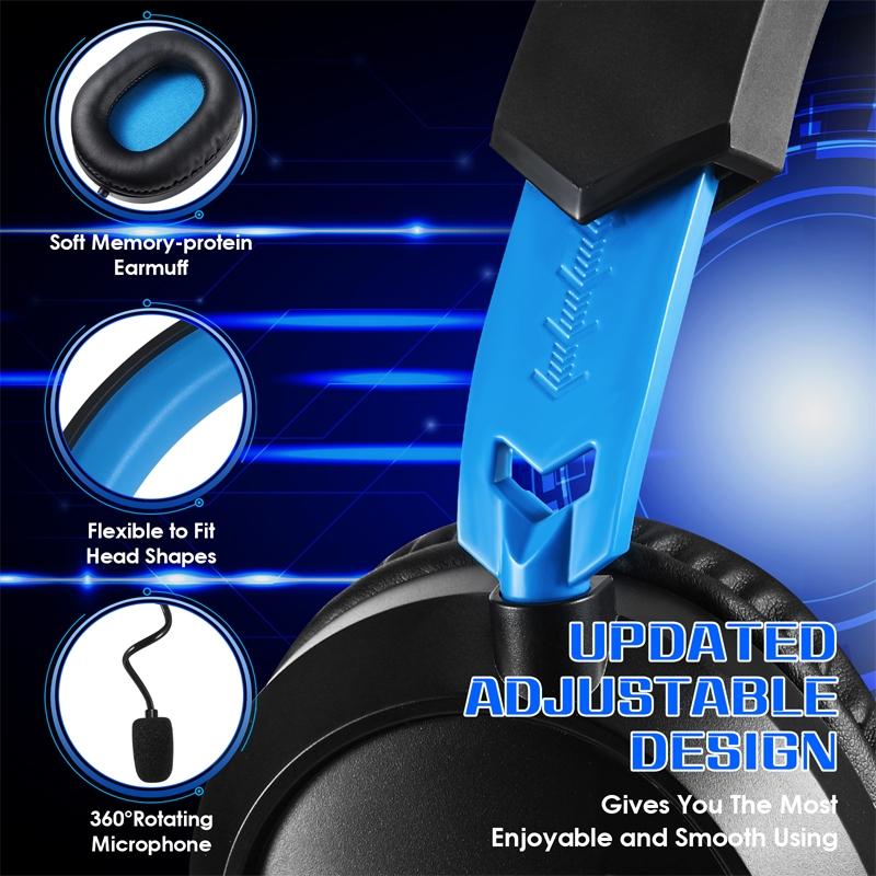 Omni Mic Gaming Headset 1.7M Cable Black+Blue - Black+Green