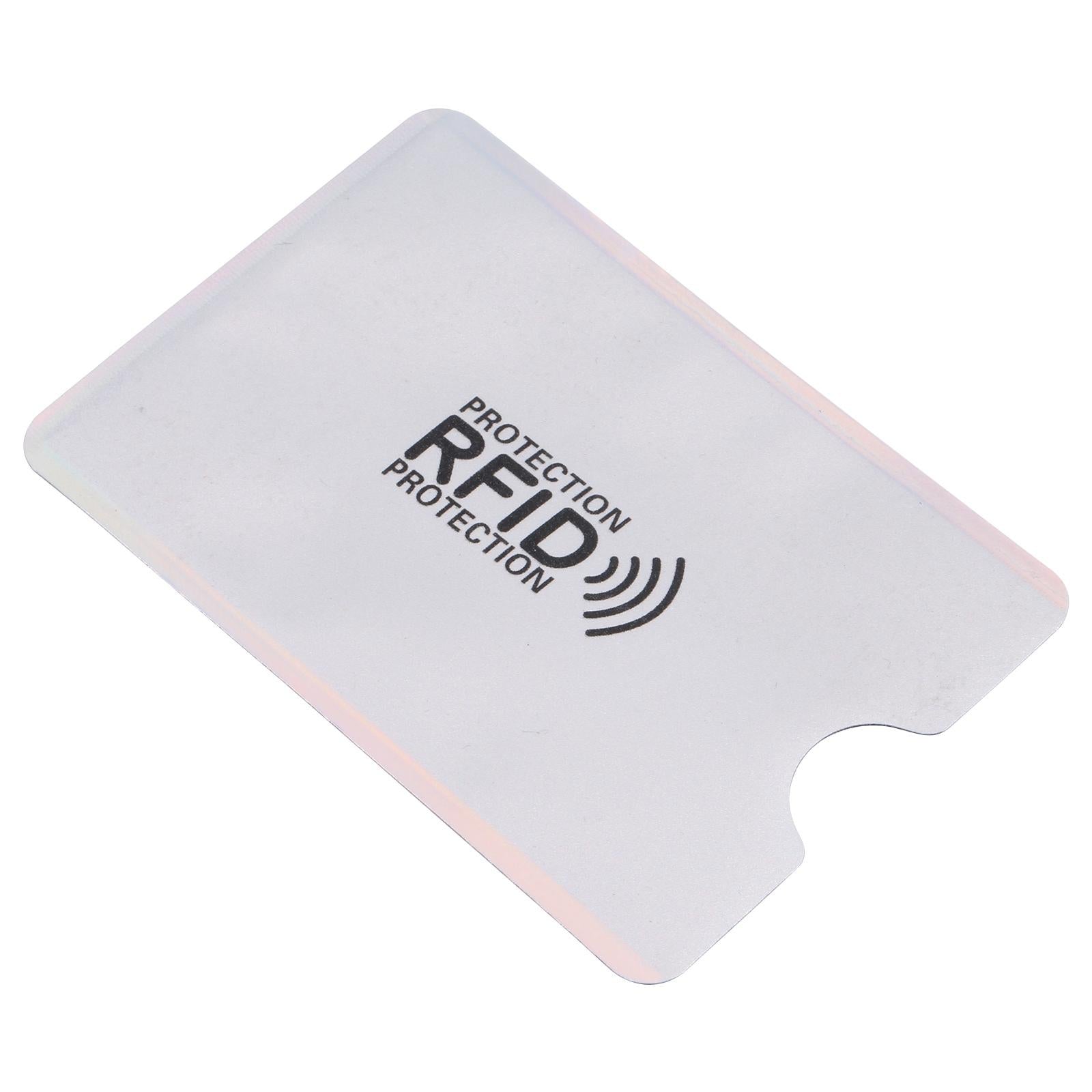100 Rfid Blocking Aluminum Foil Card Sleeves - Pack - Gold