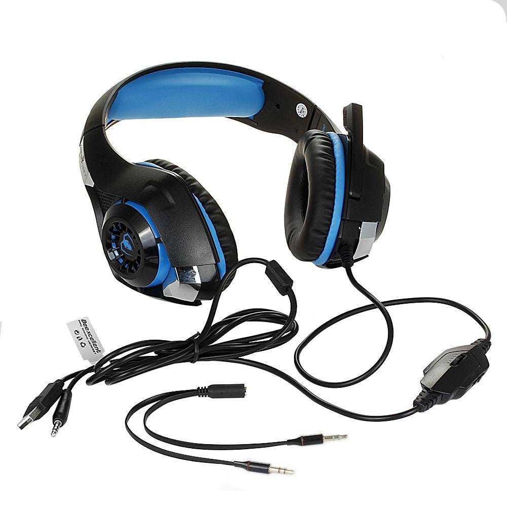 Gm-1 Gaming Headset With Mic & Led Blue