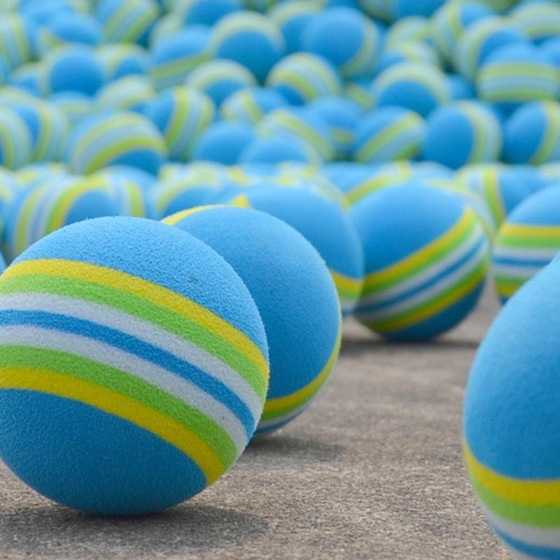 10-pack Blue Sponge Golf Practice Balls for Indoor