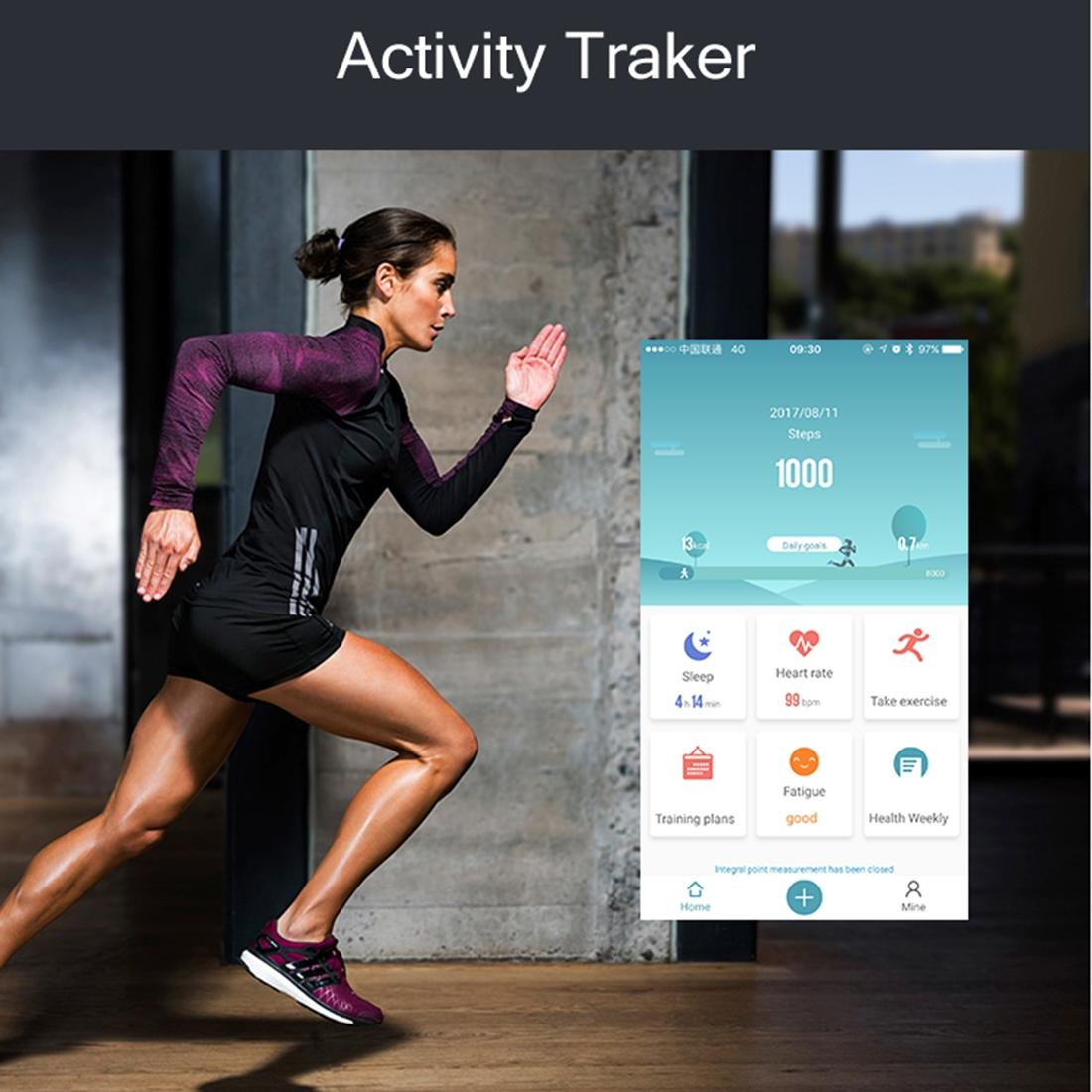 Waterproof Oled Fitness Tracker - Ip67 - Blue