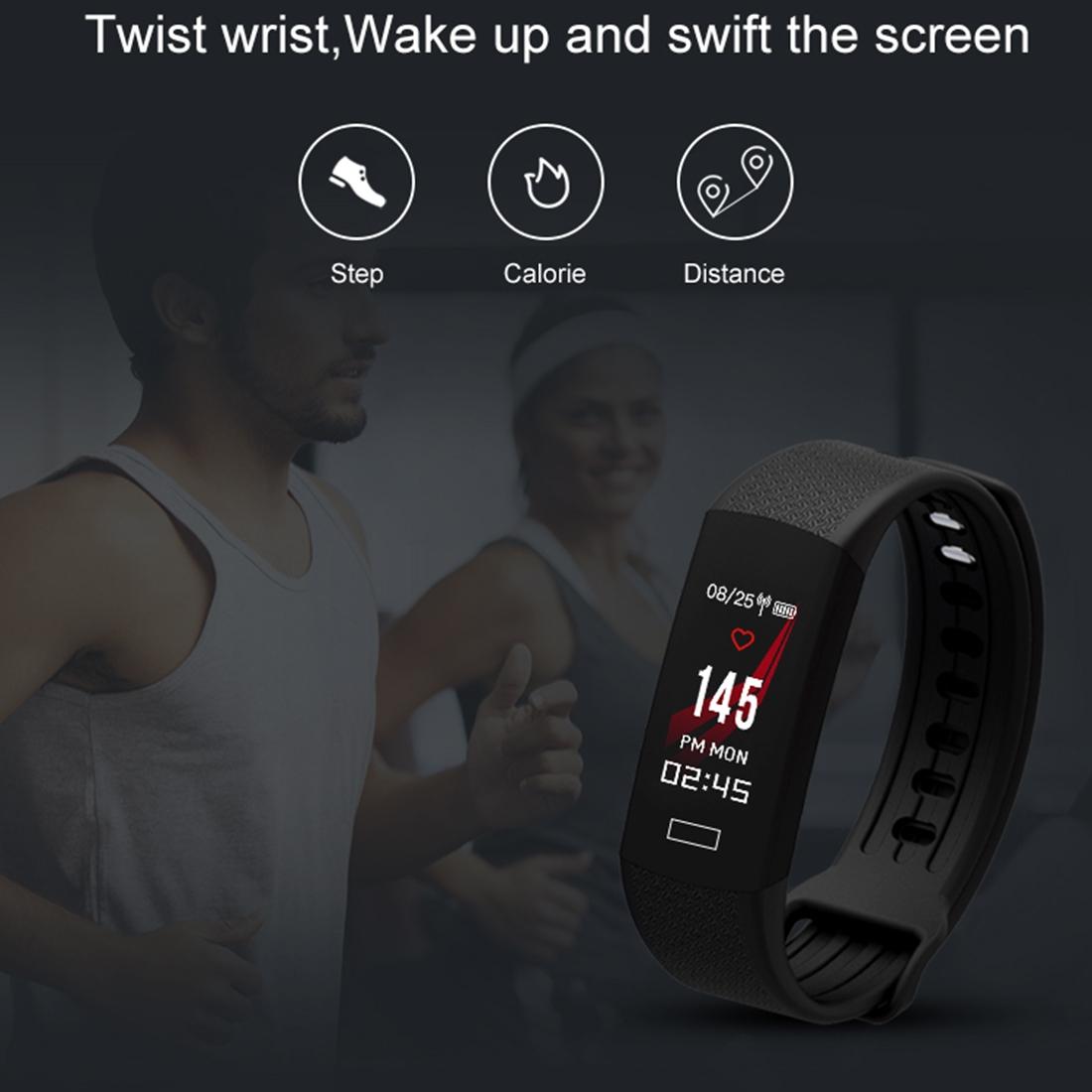 Fitness Tracker With Heart Rate Monitor - Tft Display - Blue