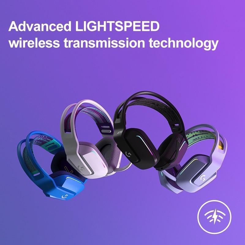 Wireless Rgb Gaming Headset With Light Speed - Purple