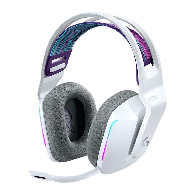 Wireless Rgb Gaming Headset With Light Speed - Purple