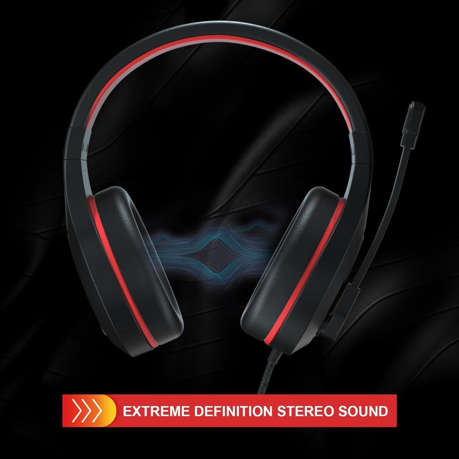 3.5Mm Noise-Canceling Gaming Headset With Retractable Mic - Purple