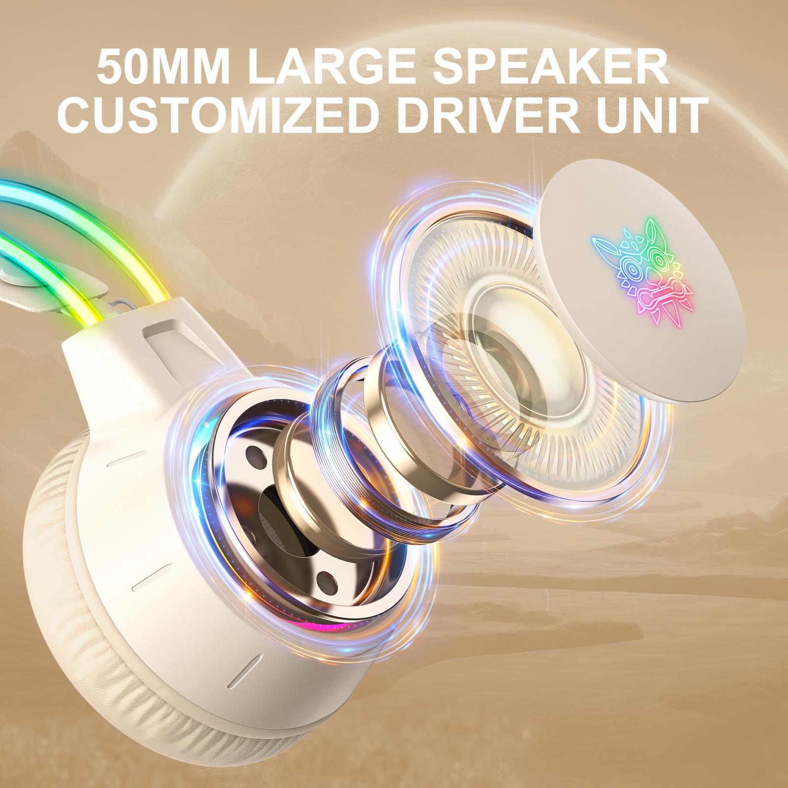 Symphony Wired Gaming Headset With Mic - Beige