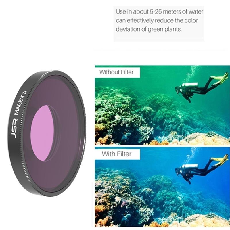 Underwater Lens Filter for Dji Action 3 - Diving - Red