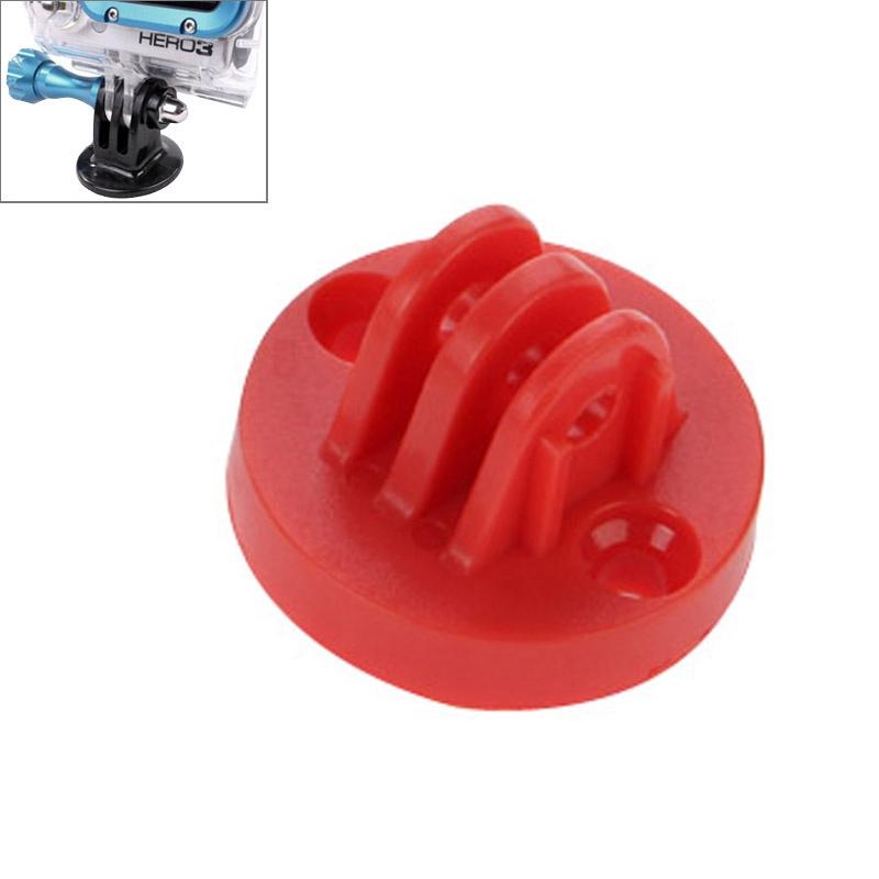 Universal Camcorder Mount Adapter for Gopro Hero Cameras - Tripod Compatible - Red