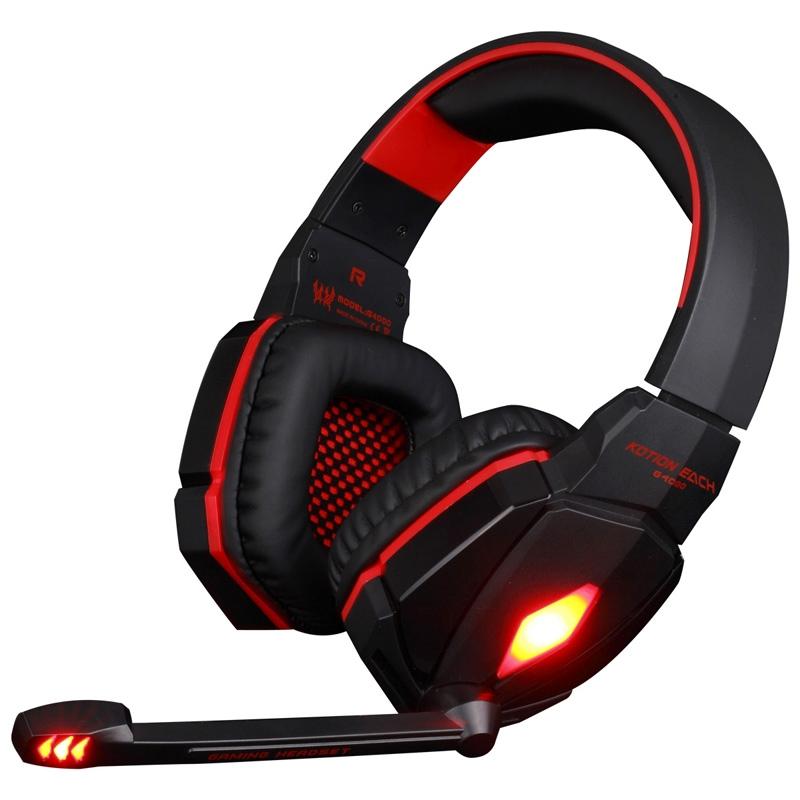 2.2M Gaming Headset With Mic & Led Red