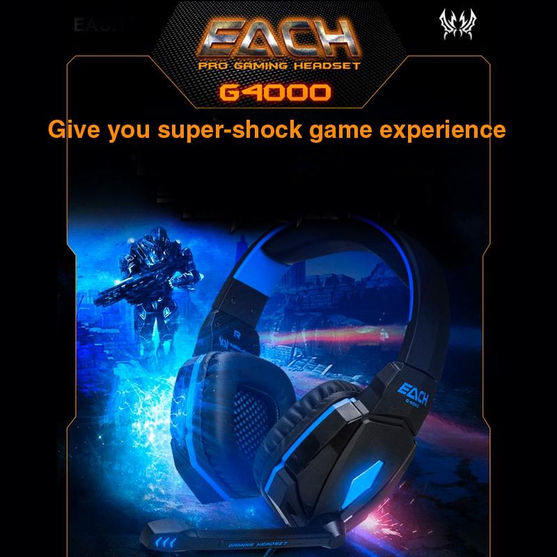 2.2M Gaming Headset With Mic & Led Red