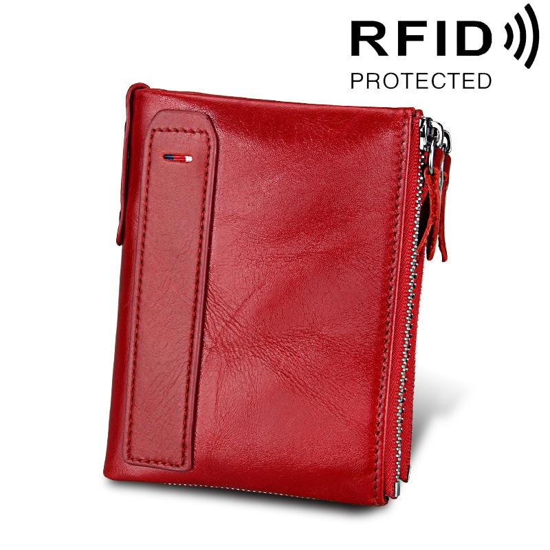 Men Leather Rfid Blocking Card Holder Wallet - 12.1x9.4x2.7cm - Ccb1085R