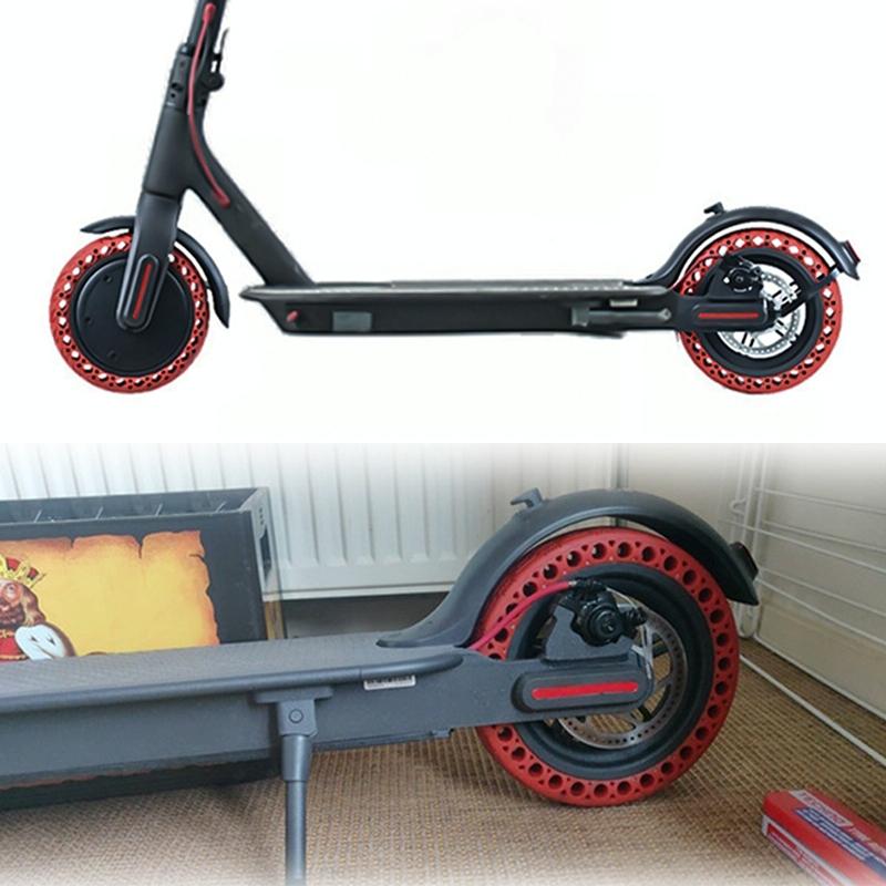 8.5 Electric Scooter Tire for Xiaomi Mijia M365 - Shock-absorbing Honeycomb Design - Red