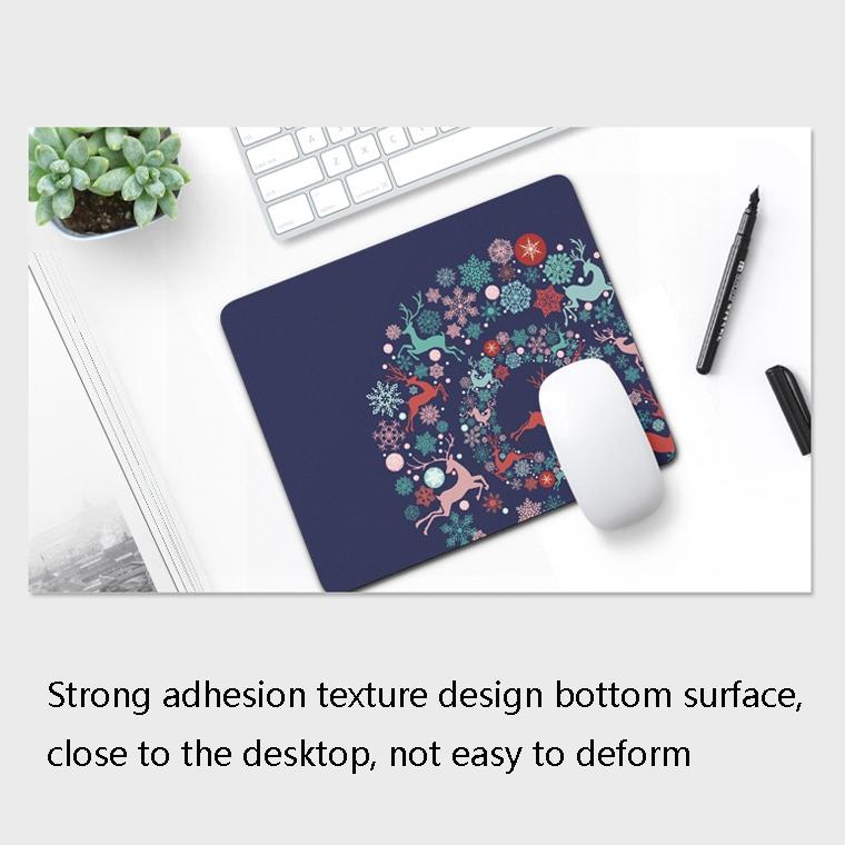 6 Piece Non Slip Mouse Pad Set 21 X 26Cm Thick Rubber Anti Skid Durable - Beach Family