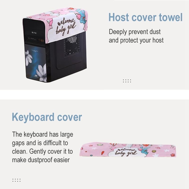 32 Inch Dust-proof Cover for Desktop Computer Lcd Monitor - Heart Rabbit