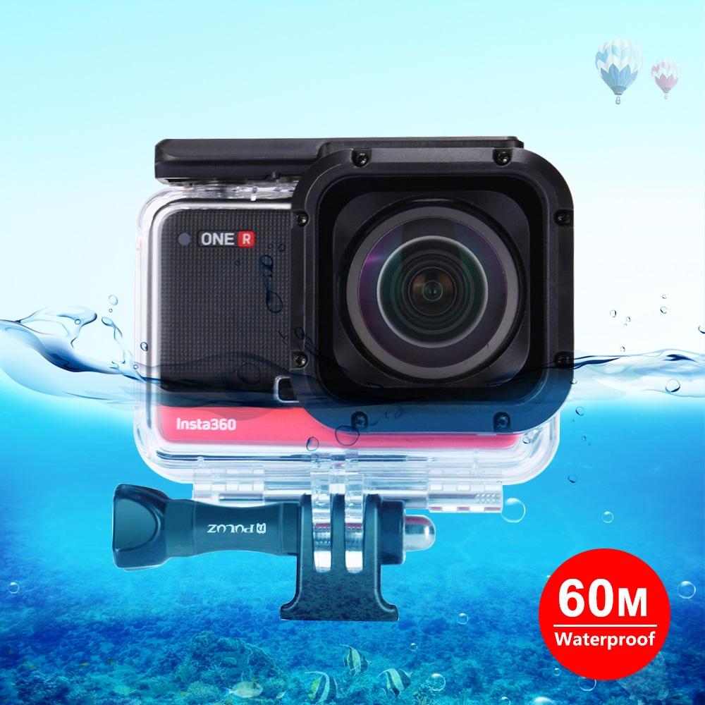60m Waterproof Diving Case for Insta360 one r 4k Camera