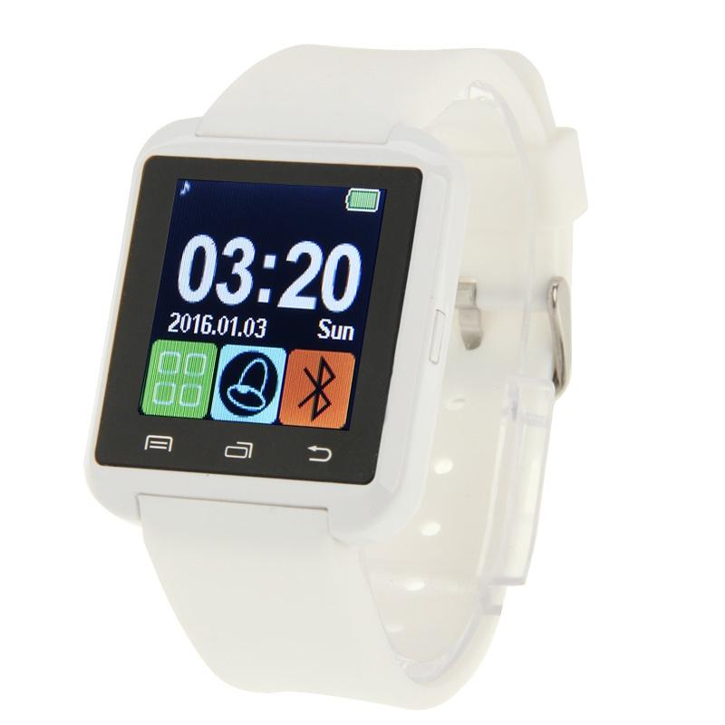1.5 Inch Lcd Screen For Android Mobile Phone Support Phone Call / Music / Pedometer / Sleep Monitor / Anti-Lost - White