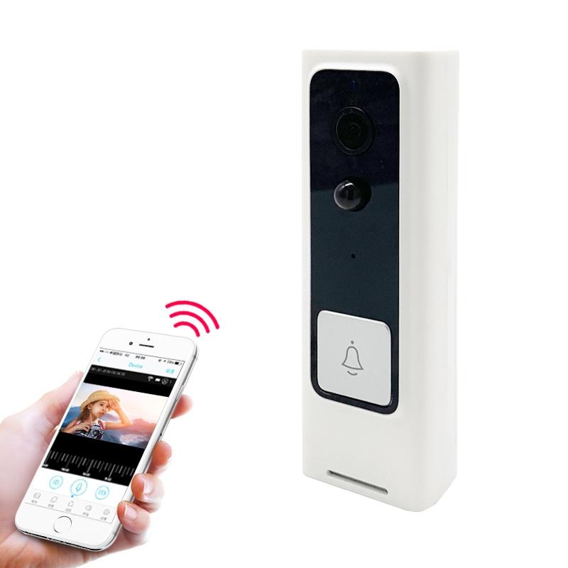 Smart Wifi Video Doorbell With Motion Detection & Two-Way Intercom - White