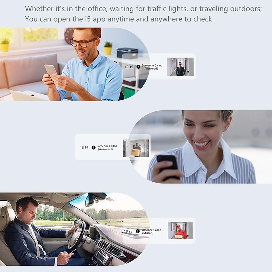 Wireless Security Doorbell With Bidirectional Voice Intercom