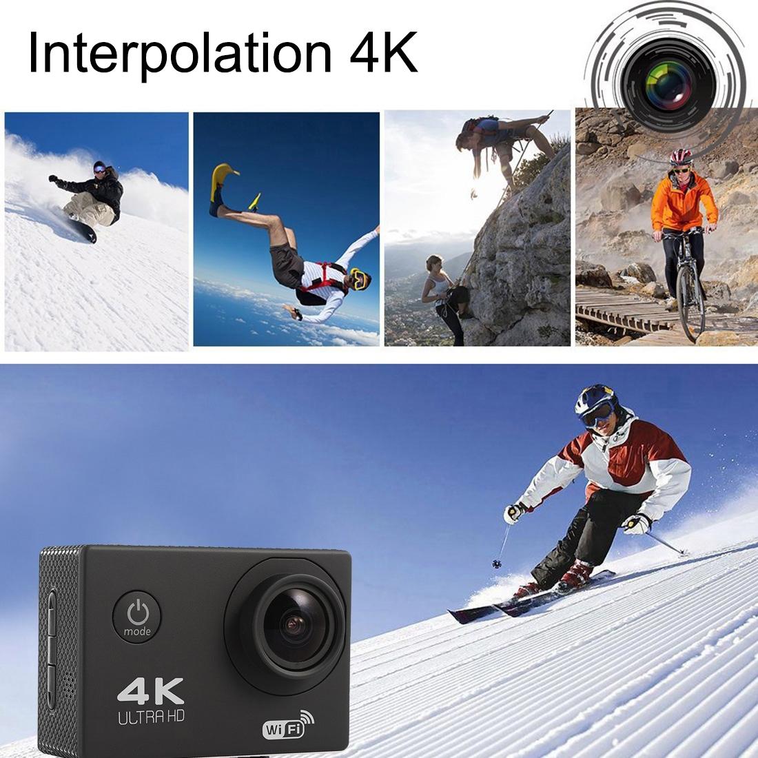 170 Degree Wide Angle Wifi Action Camera with Waterproof Case - Supports 64gb Micro Sd - White