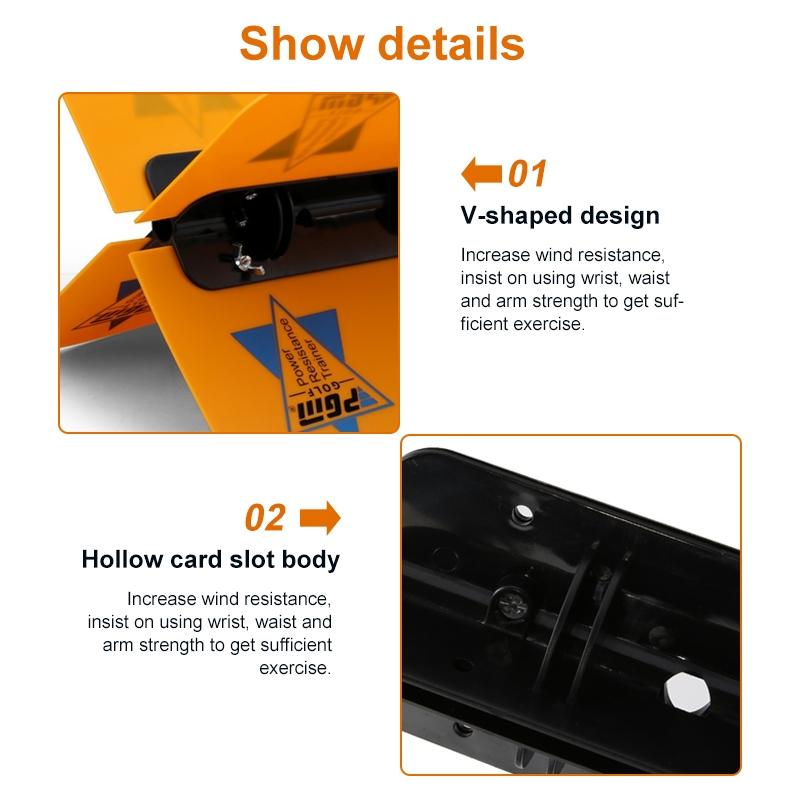 Improve Golf Swing with Wind Resistance Trainer - Yellow