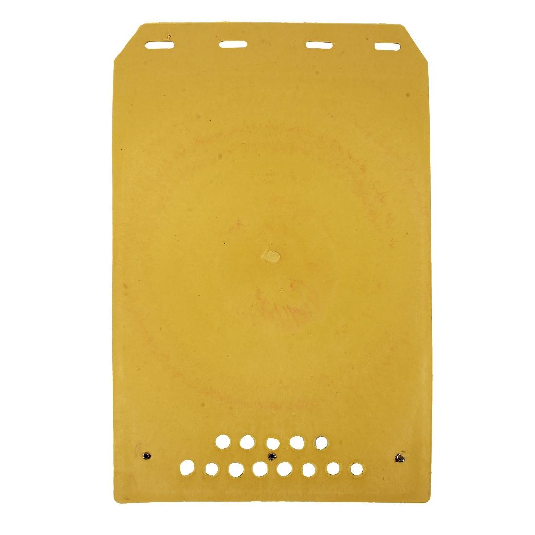 2 Pcs Premium Heavy Duty Molded Splash Mud Flaps Auto Front And Rear Fender Guard Small Size Random Pattern Delivery - Yellow