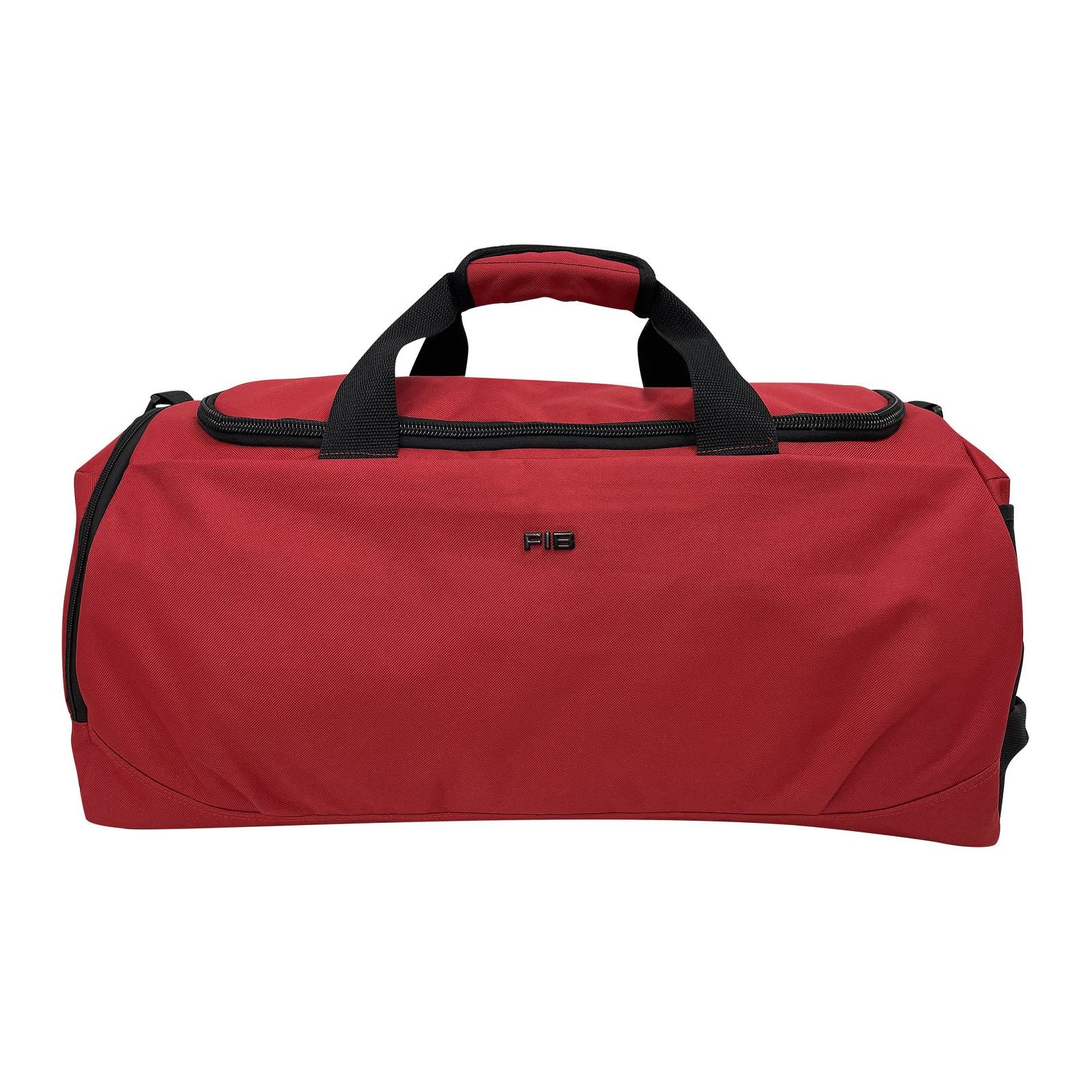 38L FIB Sports Duffle Bag Duffel Gym Canvas Travel Foldable - Red