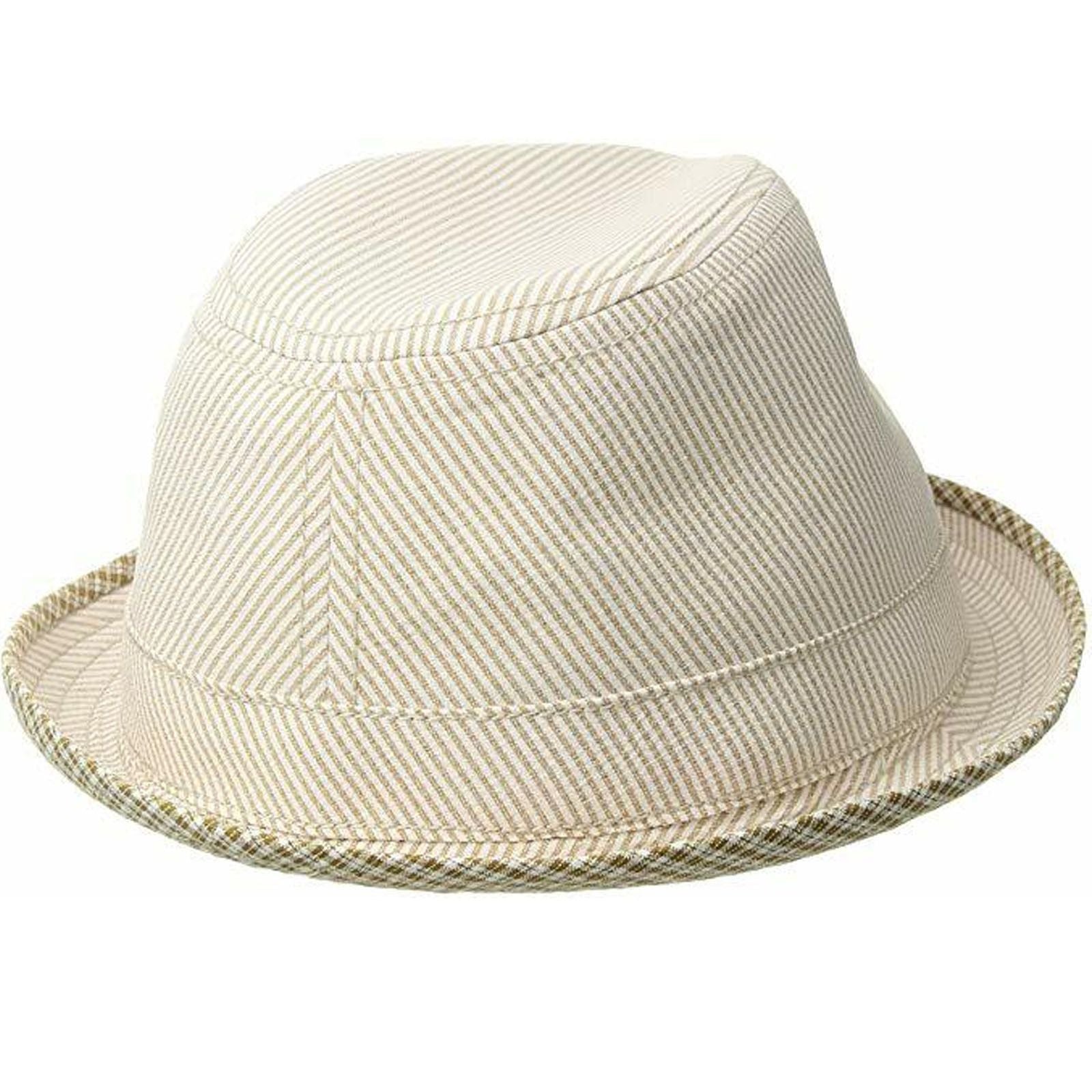 Goorin Brothers Mens Mind Seeker Flip Up Fedora Trilby Hat Lightweight - Mustard