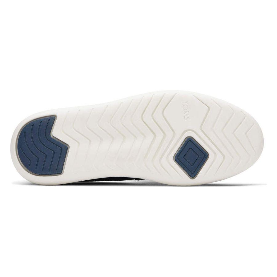 TOMS Womens Platform Alpargata Canvas Shoes Slip On Casual Shoes Flats - Blue - US 7