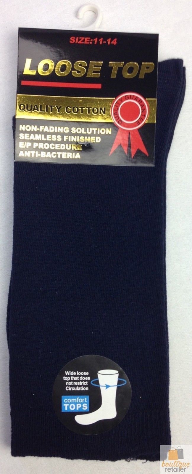 10x Pairs COTTON Rich LOOSE TOP SOCKS Medical Circulation Diabetic Comfort BULK - -