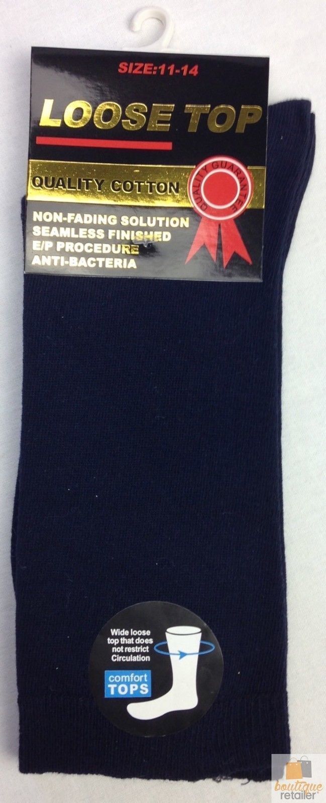 10x Pairs COTTON Rich LOOSE TOP SOCKS Medical Circulation Diabetic Comfort BULK - -