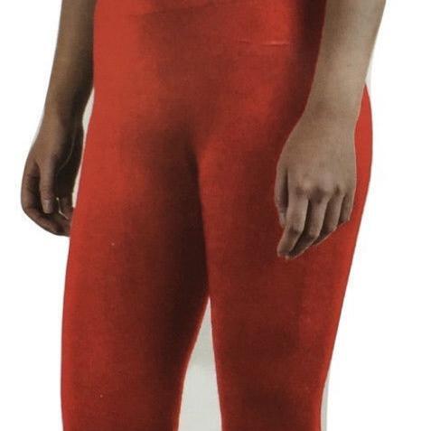 Womens CROP TOP Tank + LEGGING Pants SET Jogger Sport Party Tracksuit Gym Yoga - Red