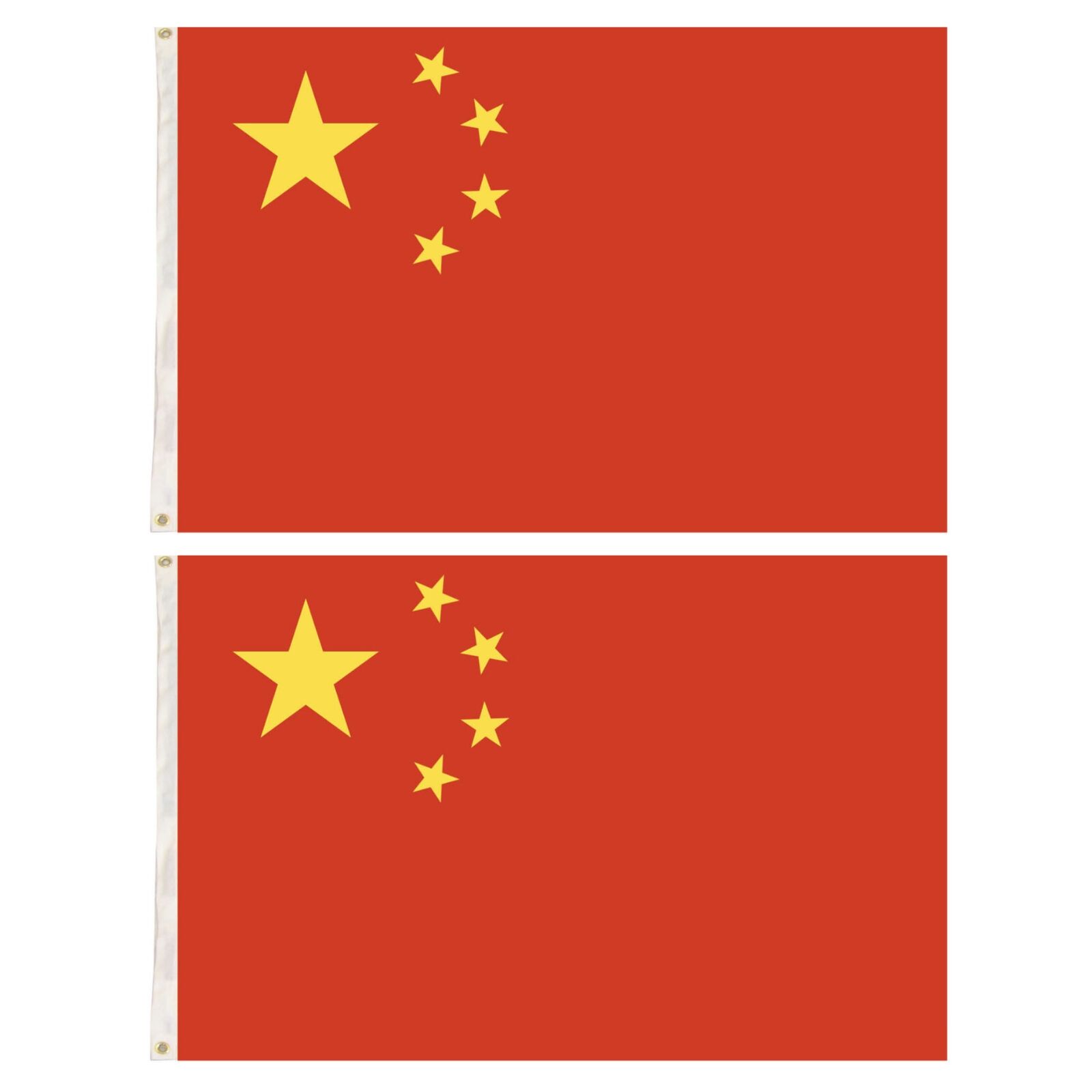 2x China Country Flags Chinese Heavy Duty CN - 150cm x 90cm