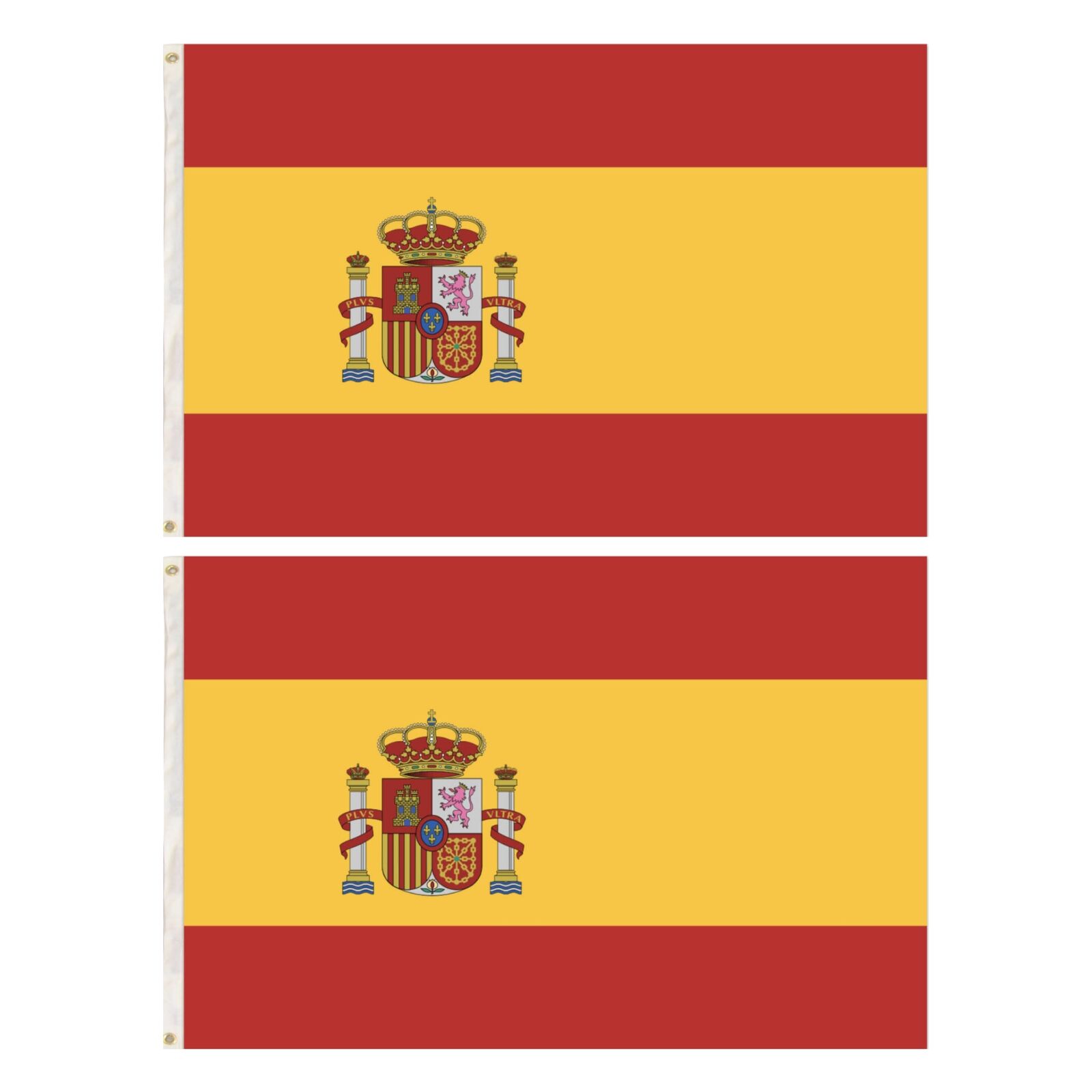 2x Spain Spanish Country Flags Heavy Duty Outdoor España - 150cm x 90cm