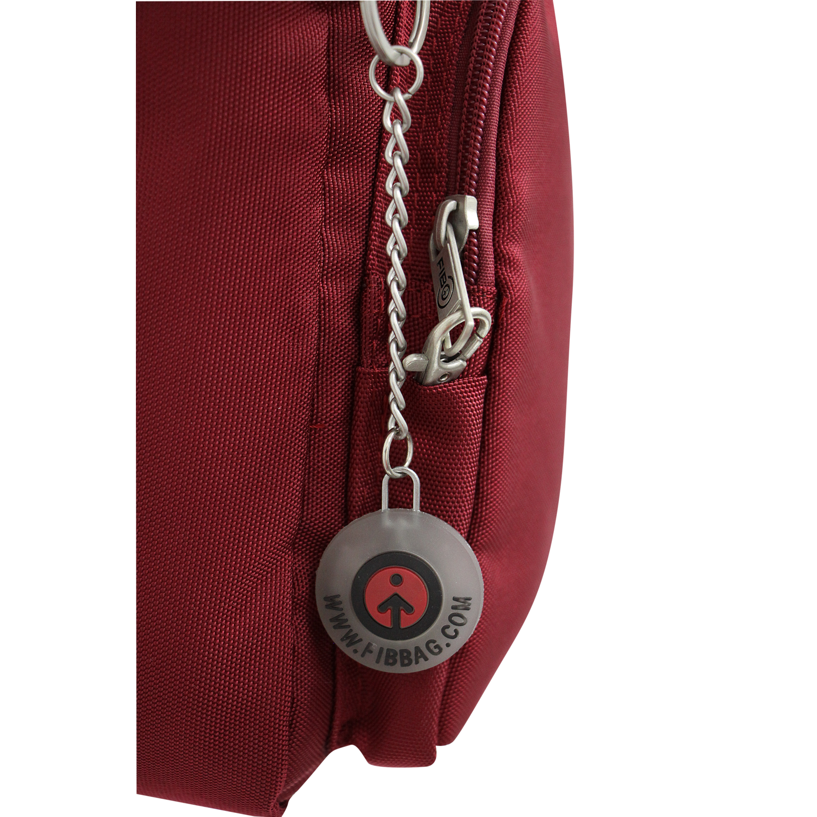 FIB Mens Crossbody Bag Satchel Adjustable Shoulder Strap Travel - Burgundy