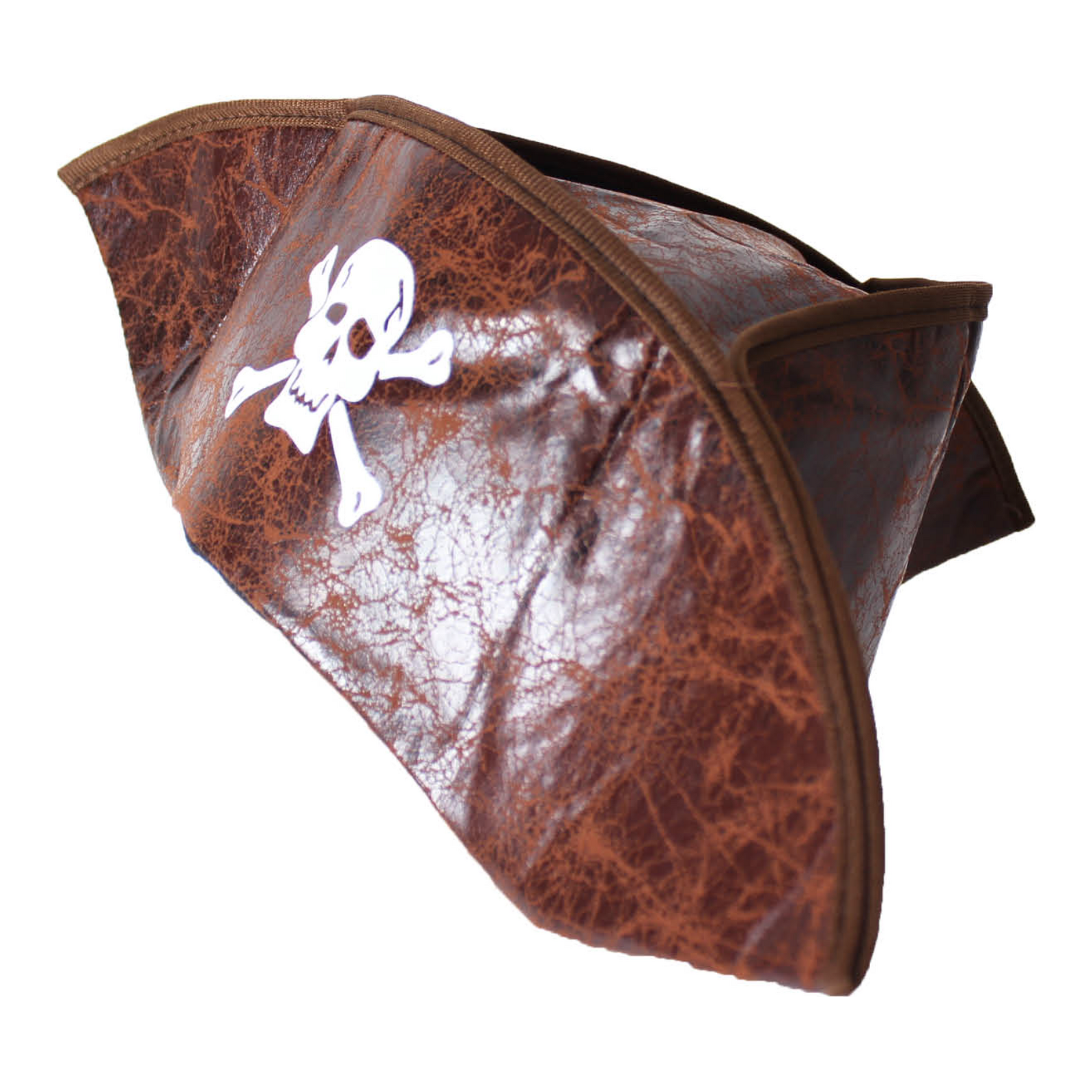 PIRATE HAT Costume Accessory Tricorn Captain Cap Halloween Fancy Dress Carribean