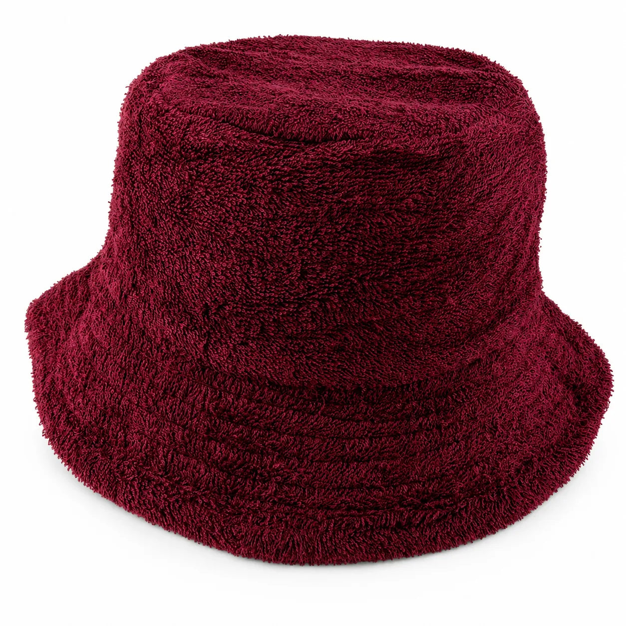 Terry Towelling Bucket Hat Daggy Fishing Camping Retro Aussie Lad Cap - Maroon