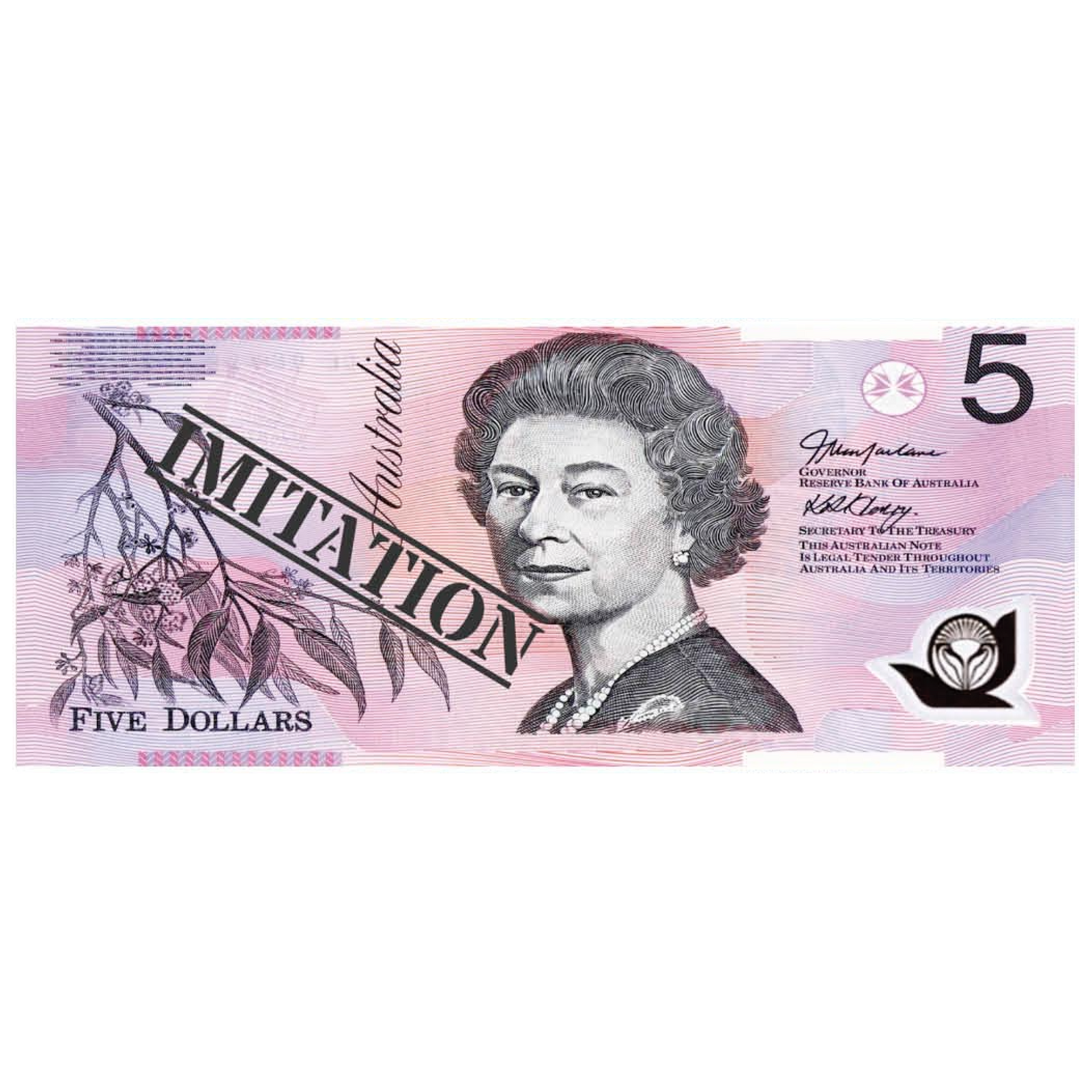 5 Dollar Australian Souvenir Note Pad Fake AUD Money - 1 Pack of 50 Sheets