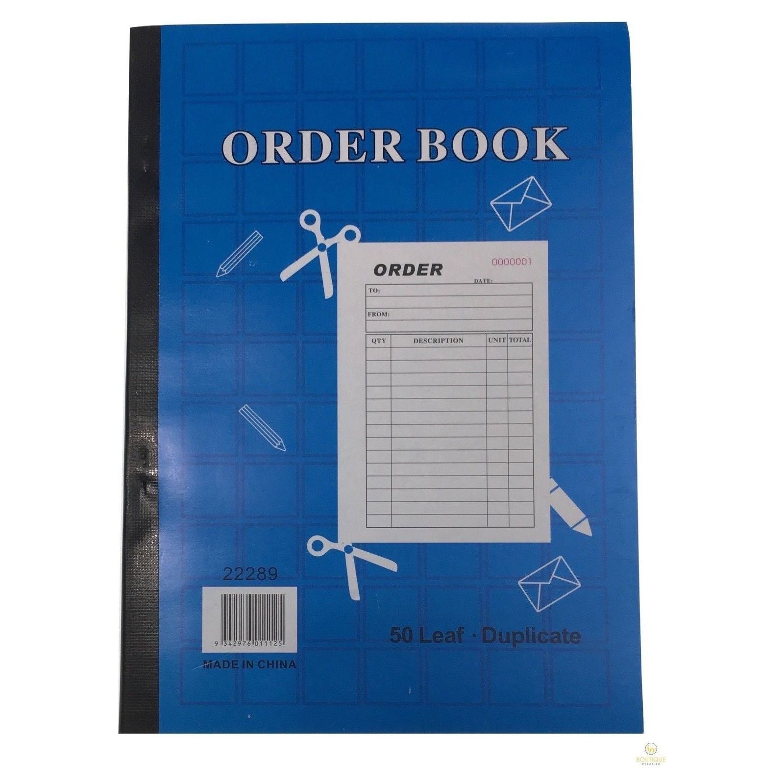 ORDER BOOK 50 Page Duplicate Restaurant Docket Carbonless Take Away