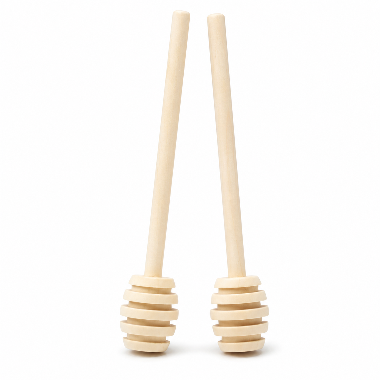 2x 16cm Honey Dippers Wooden Drizzler Dip Stick